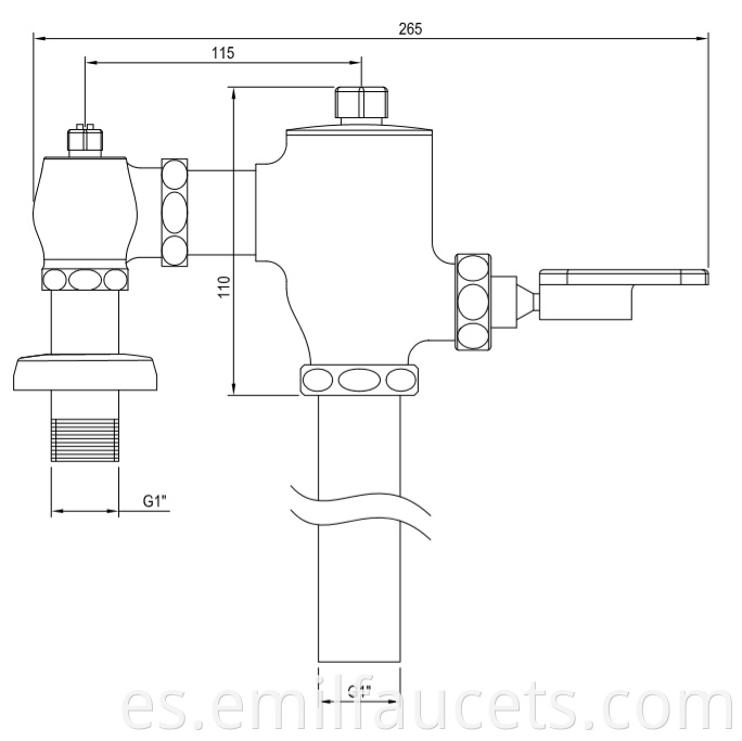  brass flush valve